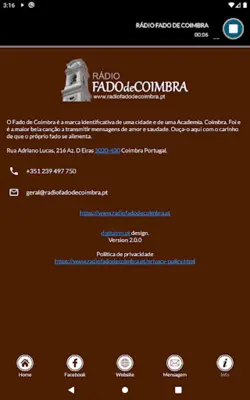 Rádio Fado de Coimbra android App screenshot 2