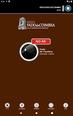 Rádio Fado de Coimbra android App screenshot 3